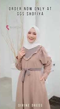 (Shirine) Model Gamis Wanita Bahan Katun  Rayon Polos Ukuran XL XXL  Busui  Ori Shofia