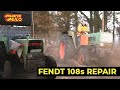 Fendt 108s reparatie! (gebroken steekas & remmen vast)