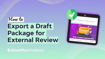 How to send a draft package for external review