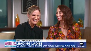 Sara Bareilles Passes the Pie to Jennifer Nettles on GMA