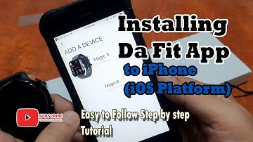 How to Install Da Fit App in iPhone with Magic 4 Smartwatch