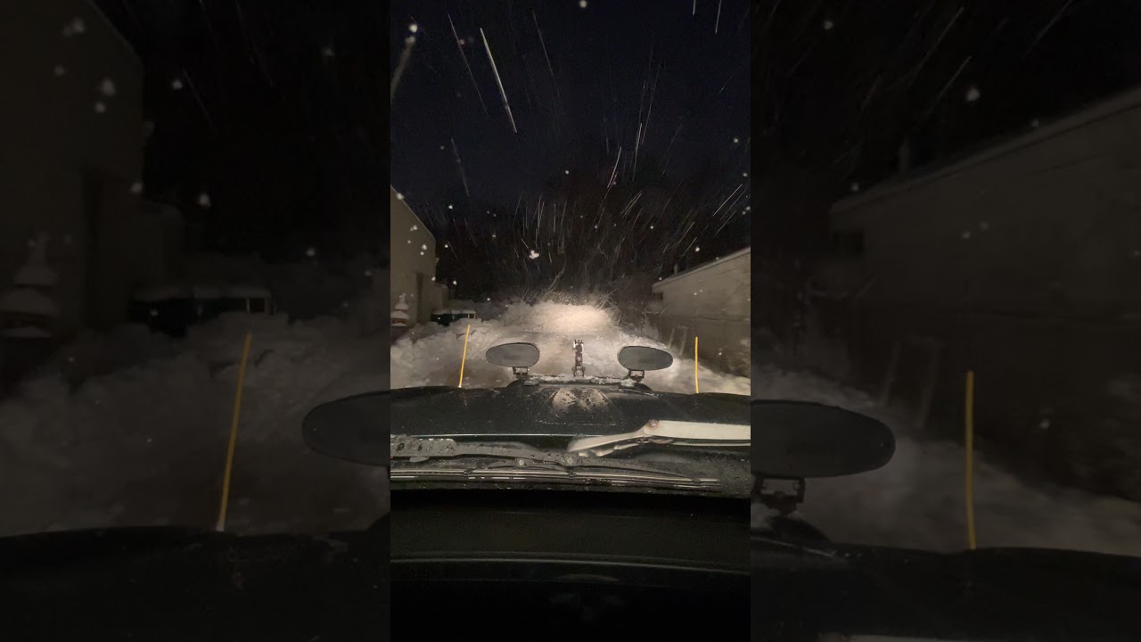 02 Jeep Liberty snow plow parking lot YouTube