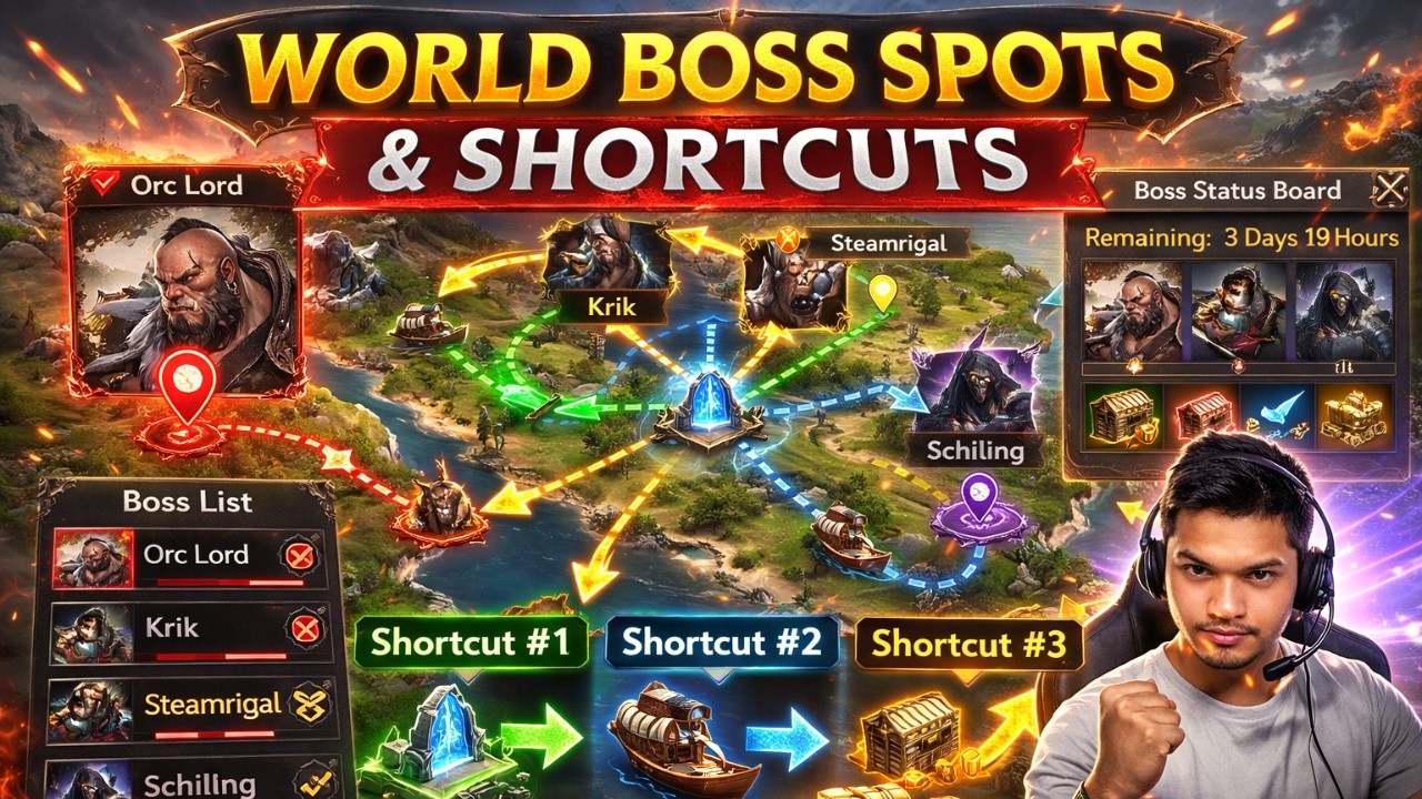 ROHAN 2 - WORLD BOSS SPOTS AND SHORCUTS | WE DONT NEED TP SCROLL JUST ...