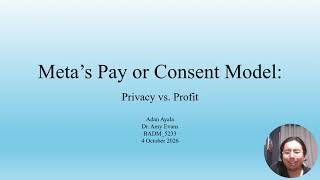 Meta’s Pay or Consent Model Meta’s Pay or Consent Model