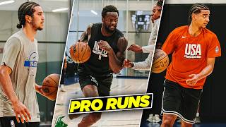 #1 Ranked PG Beckham Black Doesn't Back Down From NBA Pros | Dallas Pro Runs Get Active!