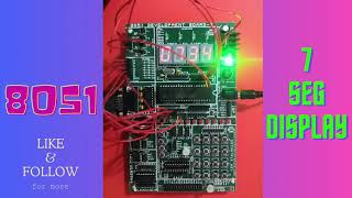 8051 | 4 Digit 7 Segment Multiplexed LED Display | #Arun12vak #8051