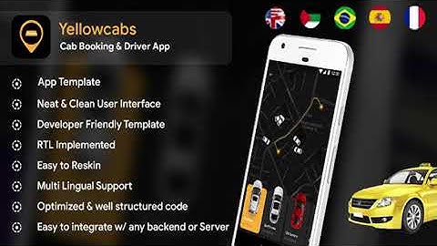 YellowCabs Android app template + Cab ios app template (Ionic 3) | Codecanyon Scripts and Snippets