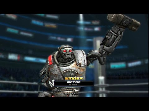 REAL STEEL-walkthrough(METRO against all)Dark METRO vs OREFIST