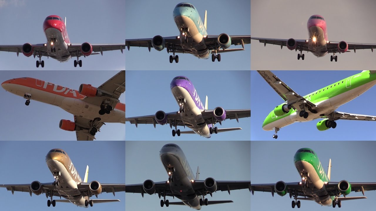 県営名古屋空港 着陸シーン FDA ERJ-170/175 Landing at Nagoya Airport, RJNA