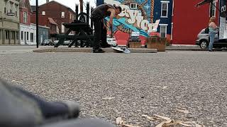 skating around waiting on my nachos and burrito