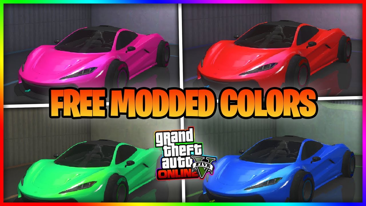 How to get FREE MODDED CAR COLORS in GTA 5 Online (SUPER EASY) - YouTube