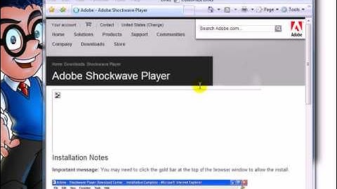 How-To Install Adobe Shockwave in Internet Explorer