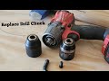 Replace drill chuck