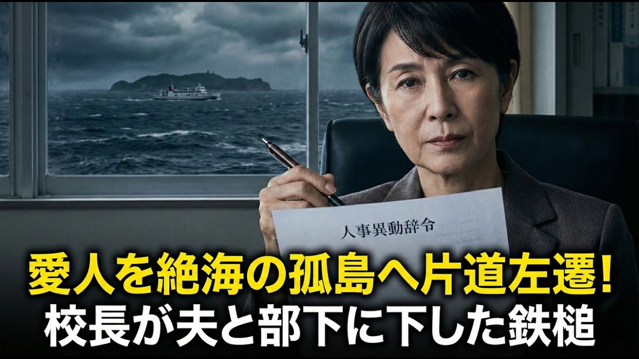 夫が私の部下と不倫したから、校長の権限で愛人を「絶海の孤島」へ左遷してやった。