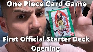 One Piece Card Game Starter Deck Opening! Super Pre-Release Exclusive!