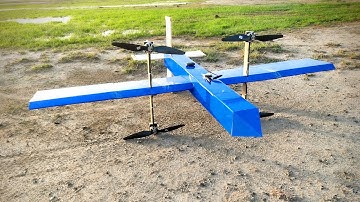 Test flight of VTOL Quad rotor Tailsitter aircraft