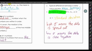 Algebra 2: 8.B.1: Data Analysis and Statistics