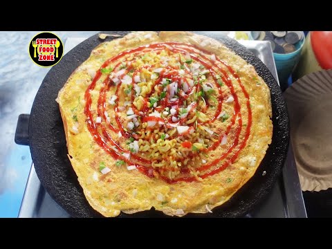 MAGGI OMELETTE ROLL | Rs 40 Only | Rajahmundry | Indian Street Food | Street Food Recipes | Street Food Zone