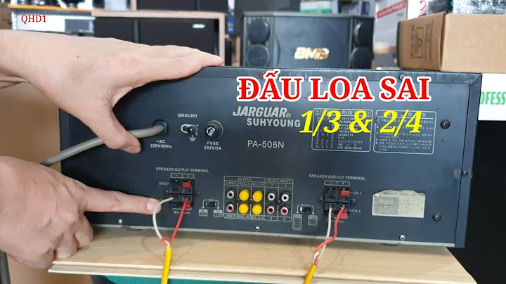 Hướng dẫn cắm loa vào amply