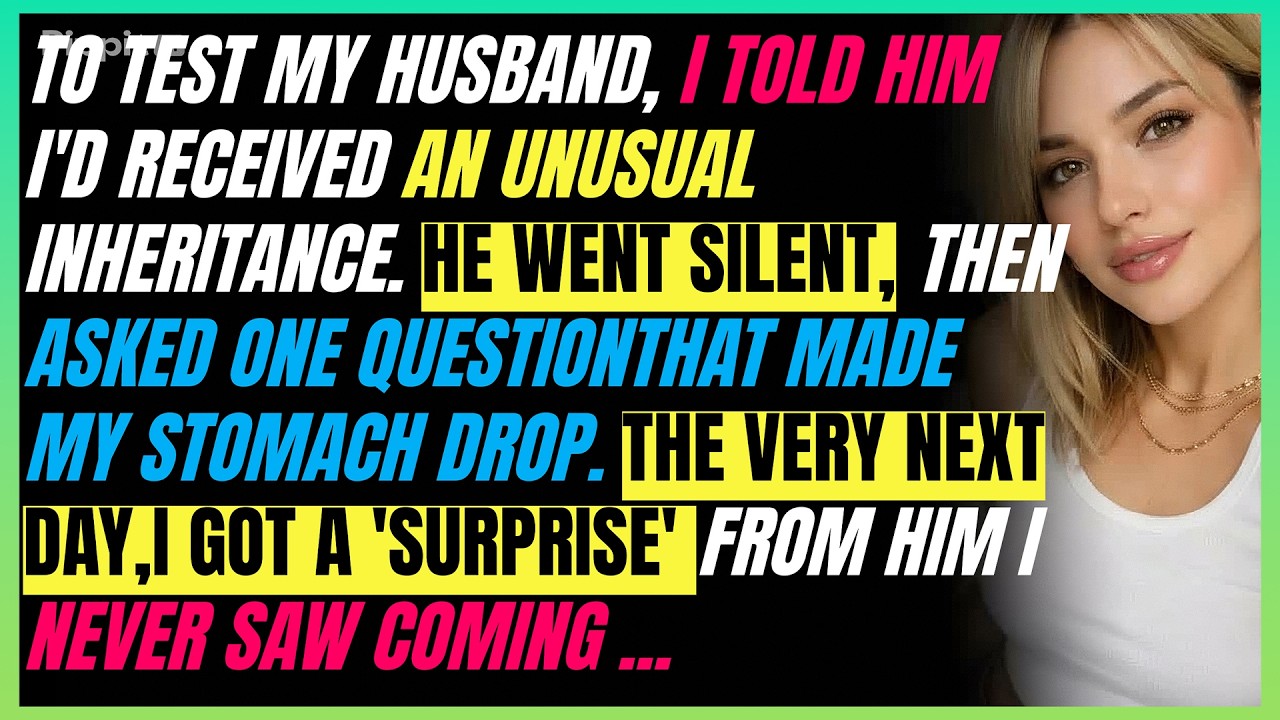 To Test My Husband, I Told Him I’d Received a Strange Inheritance—But He Had a Surprise of His O