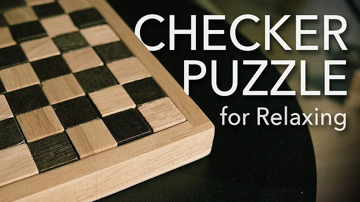 [ASMR] Checker Puzzle | Wooden puzzle #6 to sleep soundly💤 ( no talking, relaxing)