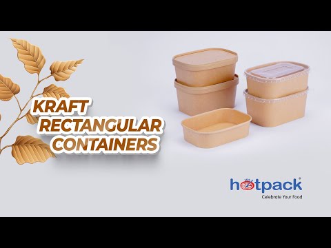 KRAFT RECTANGULAR CONTAINER Hotpack