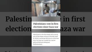 Palestinians vote in first elections since Gaza war #shorts #shortsfeed