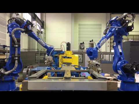GEORG precisioncut TBA300 miniline with robot stacking
