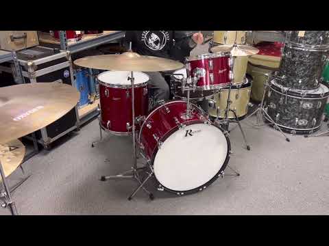 Vintage Rogers Sparkling Red Pearl Drum Set