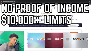 Discover It Credit Card Sauce! $10,000+ Limits (NO PROOF OF INCOME)
