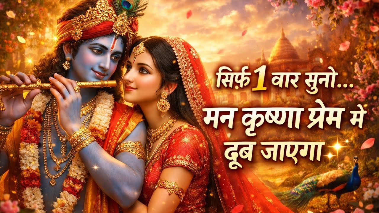 सिर्फ 1 बार सुनो… मन कृष्ण प्रेम में डूब जाएगा | राधा कृष्ण प्रेम भजन 💖✨