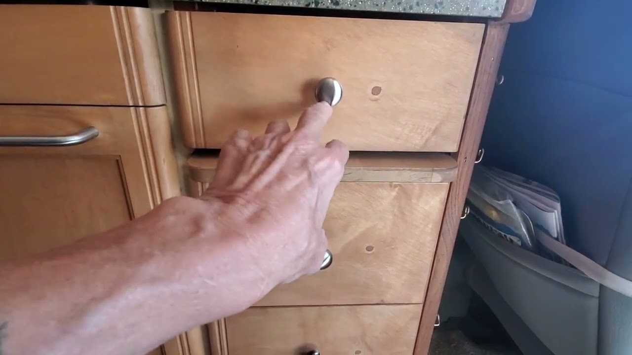 RoadTrek 210 Popular Galley Cabinet Drawer Lock Option