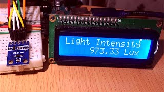 BH1750 Ambient Light Sensor with Arduino for making a simple DIY Lux meter.