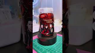 Vampire Diaries Snowglobe Tumbler 🫶🏻 #etsyshop #vampirediaries #spooky #damonandelena