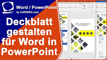 Wie macht man ein schönes Deckblatt in Word?