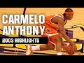 Carmelo anthony highlights top march madness plays