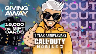 Live W/ Scout - CODM Anniversary | Rs. 15,000 x5 Mega GiveAway!!