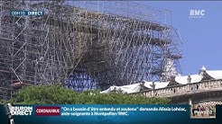 Démontage à haut risque de l'échafaudage de Notre-Dame de Paris