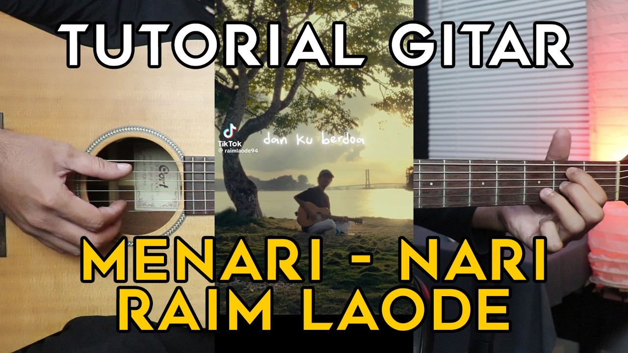 (TUTORIAL GITAR) MENARI NARI - RAIM LAODE | VERSI ASLI GAMPANG - YouTube