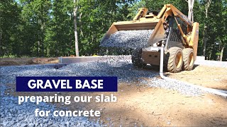 Backfilling, Leveling, and Compacting Gravel under Slab