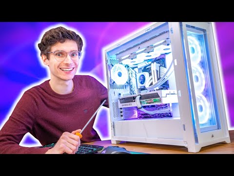 The MOST BEAUTIFUL Gaming PC Ever?! - RTX 4070 Ti, Ryzen 9 7900X All White Build Guide | AD