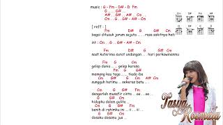 Download Lagu kunci gitar \u0026 lirik lagu cover | Tasya Rosmala - tujuh purnama MP3
