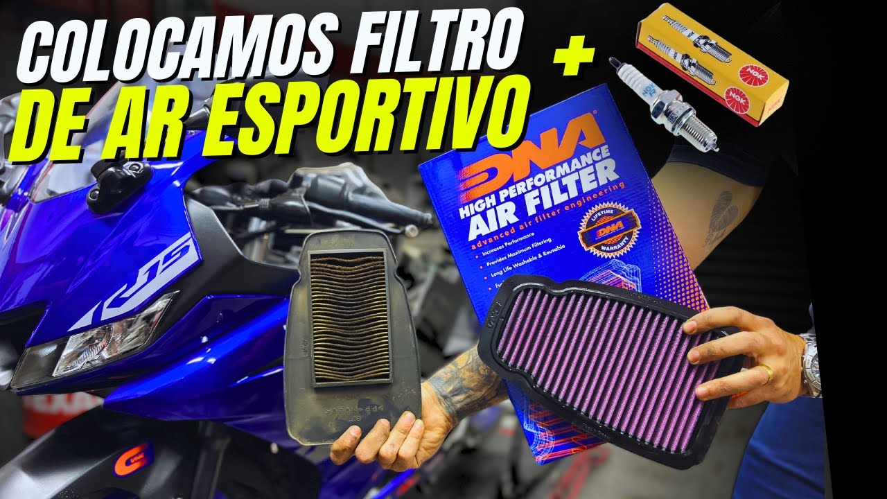 Como Trocar Filtro de Ar da R15 e a Vela I Veja o Passo a passo