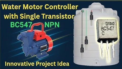 Water Motor Controller with Single NPN Transistor