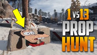 1 vs 13 Prop Hunt Hide & Seek in Cold War - Ooofy Goofy