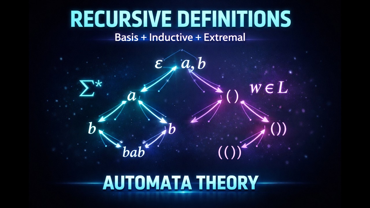 Recursive Definition For Automata Recursive Definitions in Theory of Automata | Languages, Strings ...