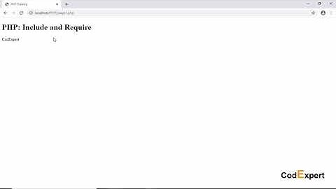 27 Include and Require in PHP in Urdu/Hindi | CodExpert | Inam Ullah