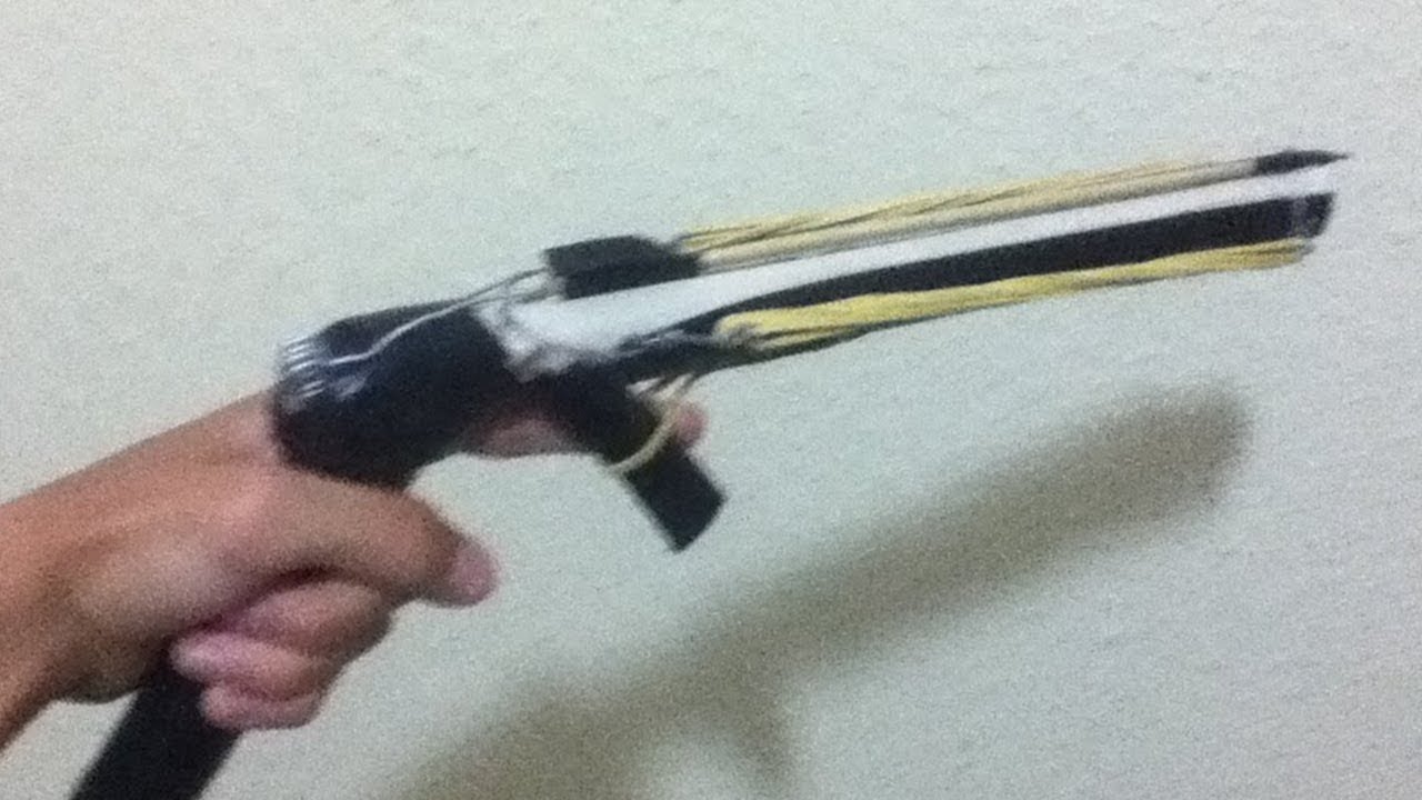 🏹How to Make a Bolt Shooter PVC Pipe and Rubber Band YouTube