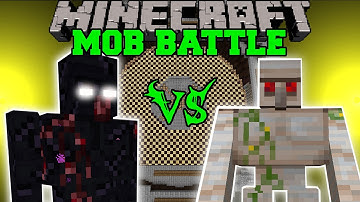 MUTANT OBSIDIAN GOLEM VS MUTANT IRON GOLEM - Minecraft Mob Battles - Mods