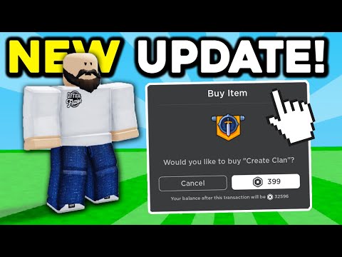 *NEW* CLAN UPDATE!! (FREE KITS) | Roblox Bedwars